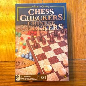 3 in 1 Chess, Checkers, and Chinese Checkers Kit